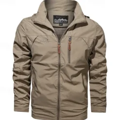 Men's Hiking Jacket Outdoor Windproof Lightweight Jacket Windbreaker Jacket Traveling Black Yellow Army Green Red Khaki
