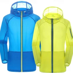 Men's Hiking Jacket Outdoor Sun Protection Breathable Lightweight Jacket Windbreaker Jacket Traveling Black White Pink Royal Blue Blue