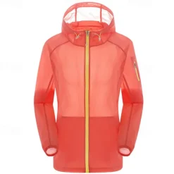 Men's Hiking Jacket Outdoor Sun Protection Breathable Lightweight Jacket Windbreaker Jacket Traveling Black White Pink Royal Blue Blue