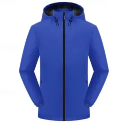 Men's Hiking Jacket Winter Outdoor Thermal Warm Windproof Water Resistant Lightweight Jacket Windbreaker Jacket Traveling Black Red Navy Blue Royal Blue Orange