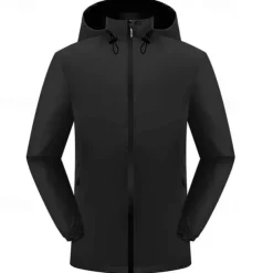 Men's Hiking Jacket Winter Outdoor Thermal Warm Windproof Water Resistant Lightweight Jacket Windbreaker Jacket Traveling Black Red Navy Blue Royal Blue Orange