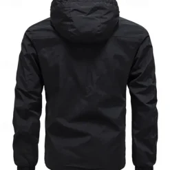 Men's Hiking Jacket Winter Outdoor Waterproof Windproof Front Zipper Lightweight Jacket Full Zip Camping / Hiking / Caving Black Army Green Khaki