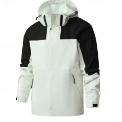 Men's Hiking Jacket Winter Outdoor Waterproof Windproof Front Zipper Lightweight Jacket Full Zip Camping / Hiking / Caving Black Blue Brown Beige