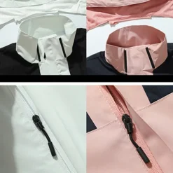 Men's Hiking Jacket Winter Outdoor Waterproof Windproof Front Zipper Lightweight Jacket Full Zip Camping / Hiking / Caving Black Blue Brown Beige