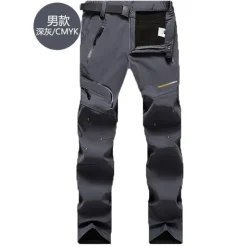 Men's Hiking Pants Trousers Fleece Lined Pants Softshell Pants Winter Outdoor Thermal Warm Windproof Breathable Quick Dry Pants / Trousers Bottoms Female black Female Army Green Fishing Climbing