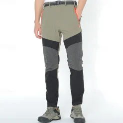 Men's Hiking Pants Trousers Patchwork Summer Outdoor Regular Fit Quick Dry Breathable Stretchy Wear Resistance Elastane Bottoms Army Green Grey Khaki Black Hunting Fishing Climbing M L XL XXL XXXL