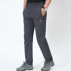 Men's Hiking Pants Trousers Solid Color Summer Outdoor Windproof Quick Dry Zipper Pocket Breathable Bottoms Army Green Grey Black Hunting Fishing Climbing M L XL XXL XXXL / Wear Resistance