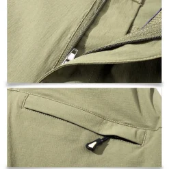 Men's Hiking Pants Trousers Summer Outdoor Waterproof Comfort Breathable Quick Dry Spandex Zipper Pocket Pants / Trousers Bottoms Dark Grey Black Dark Green Khaki Hunting Fishing Climbing M L XL XXL