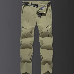 Men's Hiking Pants Trousers Summer Outdoor Waterproof Comfort Breathable Quick Dry Spandex Zipper Pocket Pants / Trousers Bottoms Dark Grey Black Dark Green Khaki Hunting Fishing Climbing M L XL XXL