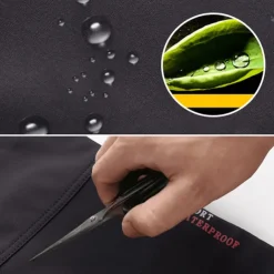 Men's Hiking Pants Trousers Fleece Lined Pants Softshell Pants Winter Outdoor Thermal Warm Windproof Fleece Lining Rain Waterproof Pants / Trousers Bottoms Elastic Waist Black Gray Softshell Hunting