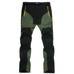 Men's Hiking Pants Trousers Patchwork Summer Outdoor Waterproof Windproof Breathable Quick Dry Pants / Trousers Bottoms Army Green Grey Camping / Hiking Hunting Fishing S M L XL XXL / Stretchy