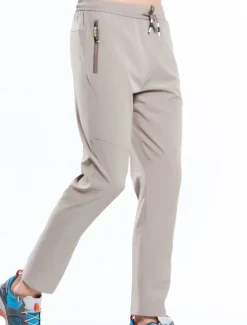 Men's Hiking Pants Trousers Summer Outdoor Comfort Multi-Pockets Quick Dry Lightweight Spandex Elastane Elastic Waistband Drawstring Zipper Pocket Pants / Trousers Bottoms Army Green Grey Khaki Black