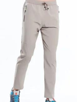 Men's Hiking Pants Trousers Summer Outdoor Comfort Multi-Pockets Quick Dry Lightweight Spandex Elastane Elastic Waistband Drawstring Zipper Pocket Pants / Trousers Bottoms Army Green Grey Khaki Black