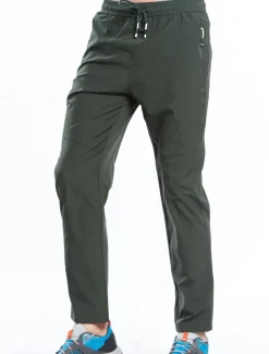 Men's Hiking Pants Trousers Summer Outdoor Comfort Multi-Pockets Quick Dry Lightweight Spandex Elastane Elastic Waistband Drawstring Zipper Pocket Pants / Trousers Bottoms Army Green Grey Khaki Black