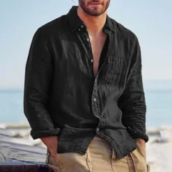 Men's Hiking Shirt Tee Tshirt Top Outdoor Breathable Lightweight Soft Comfortable Summer Spring Black Brown Green Fishing Climbing Running