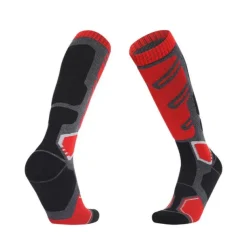 Men's Hiking Socks Ski Socks Sports Socks Sports Socks Thermal Warm Windproof Breathable Soft Winter Outdoor Dark blue gray Color blue gray green grey for Hunting Ski / Snowboard Fishing