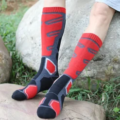 Men's Hiking Socks Ski Socks Sports Socks Sports Socks Thermal Warm Windproof Breathable Soft Winter Outdoor Dark blue gray Color blue gray green grey for Hunting Ski / Snowboard Fishing