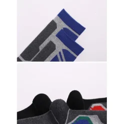 Men's Hiking Socks Ski Socks Sports Socks Sports Socks Thermal Warm Windproof Breathable Soft Winter Outdoor Dark blue gray Color blue gray green grey for Hunting Ski / Snowboard Fishing