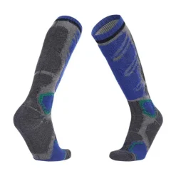 Men's Hiking Socks Ski Socks Sports Socks Sports Socks Thermal Warm Windproof Breathable Soft Winter Outdoor Dark blue gray Color blue gray green grey for Hunting Ski / Snowboard Fishing