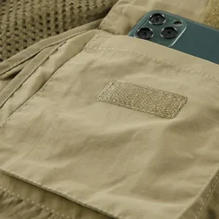 Men's Hiking Vest Hiking Fleece Vest Sleeveless Vest Outdoor Breathable Comfortable Pocket Polyester Black White Army Green Hunting Fishing Climbing