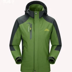 Men's Hiking Windbreaker Outdoor Waterproof Windproof Breathable Quick Dry Hiking Outfits Hiking Clothes Summer Spring Top Ski / Snowboard Fishing Climbing Male denim blue Male red Male Royal Blue