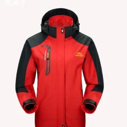 Men's Hiking Windbreaker Outdoor Waterproof Windproof Breathable Quick Dry Hiking Outfits Hiking Clothes Summer Spring Top Ski / Snowboard Fishing Climbing Male denim blue Male red Male Royal Blue