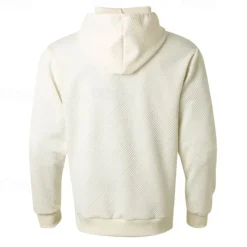 Men's Hoodie Apricot Black Hooded Plain Jacquard Pocket Sports & Outdoor Daily Holiday Polyester Streetwear Basic Casual Summer Spring Clothing Apparel Hoodies Sweatshirts