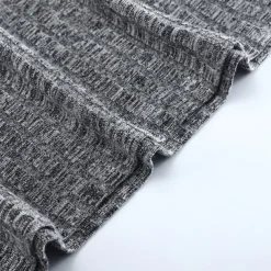 Men's Hoodie Black White Gray Hooded Solid Color Ribbed Textured Knit-texture Sports & Outdoor Polyester Active Winter Clothing Apparel Hoodies Sweatshirts Long Sleeve Slim