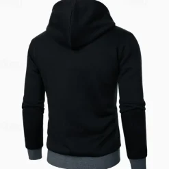 Men's Hoodie Full Zip Hoodie Tactical Hoodie Black Light Grey Dark Gray Hooded Plain Tactical Sports & Outdoor Daily Streetwear Cool Casual Winter Spring & Fall Clothing Apparel Hoodies Sweatshirts