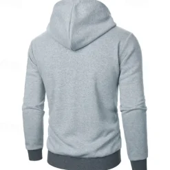 Men's Hoodie Full Zip Hoodie Tactical Hoodie Black Light Grey Dark Gray Hooded Plain Tactical Sports & Outdoor Daily Streetwear Cool Casual Winter Spring & Fall Clothing Apparel Hoodies Sweatshirts