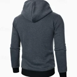 Men's Hoodie Full Zip Hoodie Tactical Hoodie Black Light Grey Dark Gray Hooded Plain Tactical Sports & Outdoor Daily Streetwear Cool Casual Winter Spring & Fall Clothing Apparel Hoodies Sweatshirts