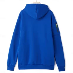 Men's Hoodie Full Zip Hoodie Fleece Hoodie Black White Wine Navy Blue Royal Blue Hooded Plain Zipper Pocket Sports & Outdoor Daily Holiday Polyester Streetwear Cool Casual Spring & Fall Clothing