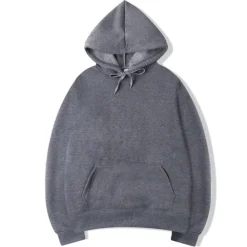 Men's Hoodie Hooded Sports & Outdoor Daily Holiday Pocket Plain Wine Red Black White Polyester Activewear Streetwear Sport Spring & Fall