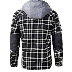 Men's Hoodie Jacket Padded Hiking jacket Hiking Fleece Jacket Outerwear Windbreaker Parka Outdoor Thermal Warm Windproof Fleece Lining Breathable Winter Amy Green Khaki Red Ski / Snowboard Fishing