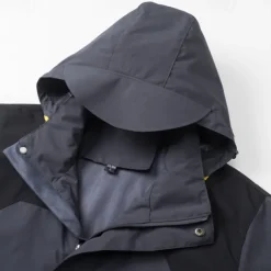 Men's Hoodie Jacket Softshell Jacket Hiking Jacket Outdoor Color Block Windproof Water Resistant Windbreaker Jacket Traveling Black Blue Beige Grey