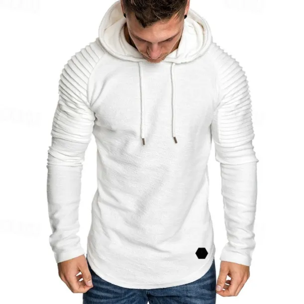 Men's Hoodie Tactical Black White Wine Army Green Khaki Hooded Plain Sports & Outdoor Daily Holiday Polyester Streetwear Cool Casual Cross-Seasons Fall & Winter Clothing Apparel Hoodies Sweatshirts