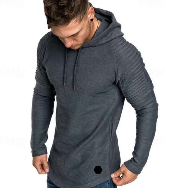 Men's Hoodie Tactical Black White Wine Army Green Khaki Hooded Plain Sports & Outdoor Daily Holiday Polyester Streetwear Cool Casual Cross-Seasons Fall & Winter Clothing Apparel Hoodies Sweatshirts