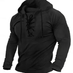 Men's Hoodie Tactical Hoodie Tactical Black Army Green Navy Blue Brown Hooded Plain Sports & Outdoor Daily Holiday Streetwear Cool Casual Spring & Fall Clothing Apparel Hoodies Sweatshirts Long