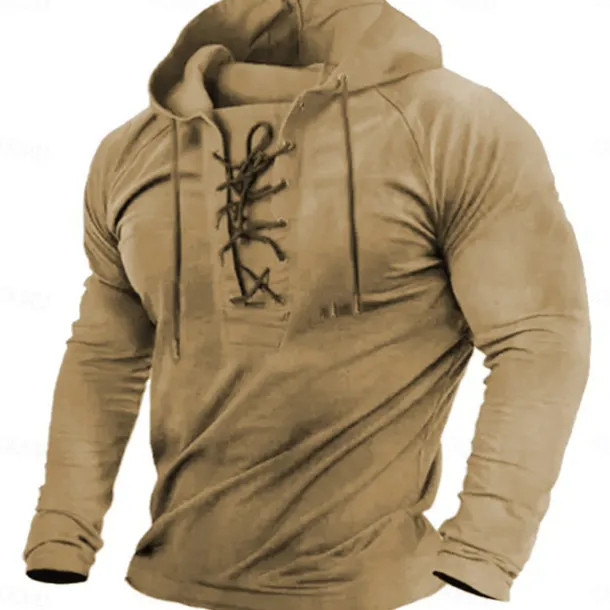 Men's Hoodie Tactical Hoodie Tactical Black Army Green Navy Blue Brown Hooded Plain Sports & Outdoor Daily Holiday Streetwear Cool Casual Spring & Fall Clothing Apparel Hoodies Sweatshirts Long