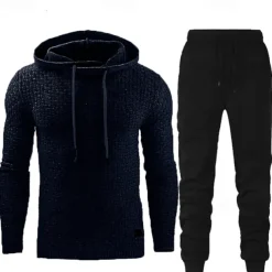 Men's Hoodie Tracksuit Sweatsuit Apricot Black White Army Green Red Hooded Plain 2 Piece Sports & Outdoor Daily Holiday Streetwear Basic Casual Spring & Fall Clothing Apparel Hoodies Sweatshirts