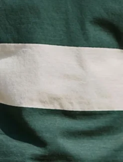 Men's Horizontal Stripes Rugby Polo Long Sleeve Polo Shirts Collared Shirts Sportswear Casual School Outdoor Athleisure 3D Print Spring Fall Winter Maroon Blue Green