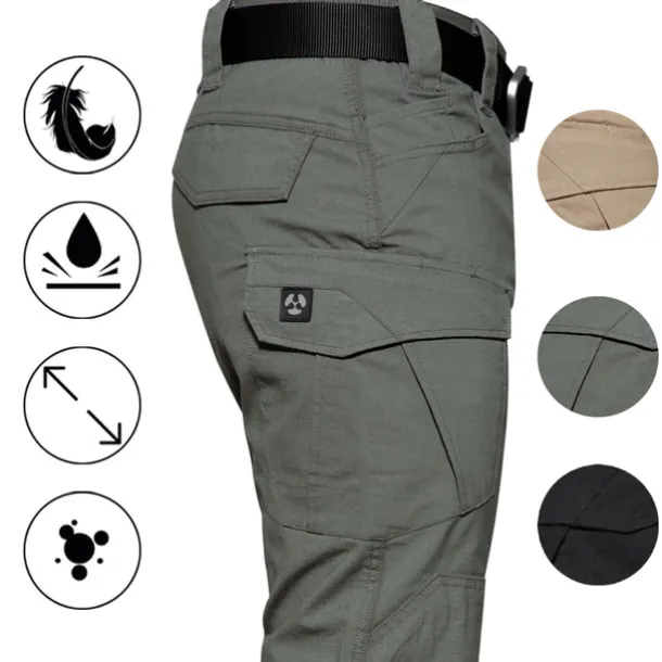 Men's Hunting Pants Tactical Pants Waterproof Ripstop Windproof Multi-Pockets Spring Summer Winter Cotton Bottoms for Hunting Hiking Camping Green Black khaki S M L XL XXL / Combat