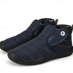 Men's Insulated Winter Snow Boots – Waterproof Slip-On Ankle Boots with Faux Fur Lining, Anti-Slip Sole for Outdoor Hiking & Cold Weather