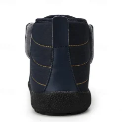 Men's Insulated Winter Snow Boots – Waterproof Slip-On Ankle Boots with Faux Fur Lining, Anti-Slip Sole for Outdoor Hiking & Cold Weather