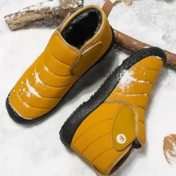 Men's Insulated Winter Snow Boots – Waterproof Slip-On Ankle Boots with Faux Fur Lining, Anti-Slip Sole for Outdoor Hiking & Cold Weather