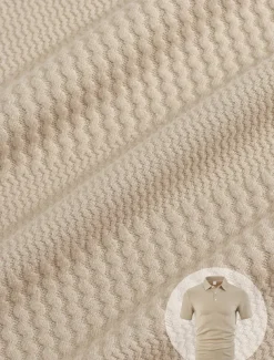 Men's Jacquard Tracksuit Polo Shirt & Shorts Set Outfit Set Lapel Outdoor Daily Sports Pocket Drawstring 2 Piece Plain Black White Navy Blue Polyester Activewear Classic Casual Summer