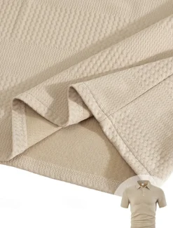 Men's Jacquard Tracksuit Polo Shirt & Shorts Set Outfit Set Lapel Outdoor Daily Sports Pocket Drawstring 2 Piece Plain Black White Navy Blue Polyester Activewear Classic Casual Summer