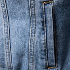 Men's Jean Jacket Denim Jacket Casual Daily Windbreaker Classic Style Denim Spring & Fall Fall & Winter Solid / Plain Color Casual Lapel Regular Black Dark Blue Light Blue Jacket