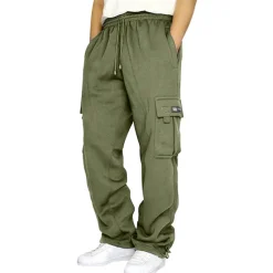 Men's Joggers Cargo Pants Bottoms Street Athleisure Summer Breathable Soft Sweat wicking Fitness Gym Workout Running Loose Fit Sportswear Activewear Solid Colored Dark Grey Black White