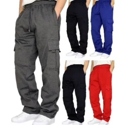 Men's Joggers Cargo Pants Bottoms Street Athleisure Summer Breathable Soft Sweat wicking Fitness Gym Workout Running Loose Fit Sportswear Activewear Solid Colored Dark Grey Black White